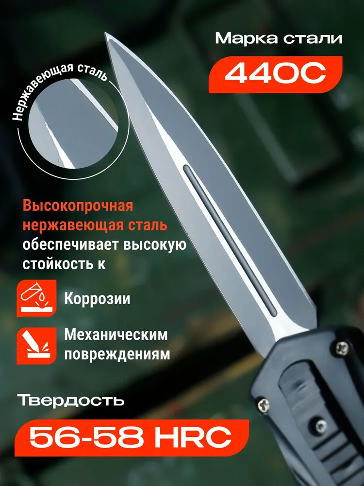 Набор из 4 туристических ножей  применение